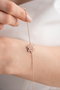 Heliophilia Silver Pulsera de Plata de Ley 925 con Oro Rosa y Circón